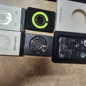 Velvet Caviar Black and Neon Green Phone Case Set